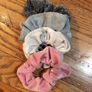 Sparkle & Velvet Scrunchie Set